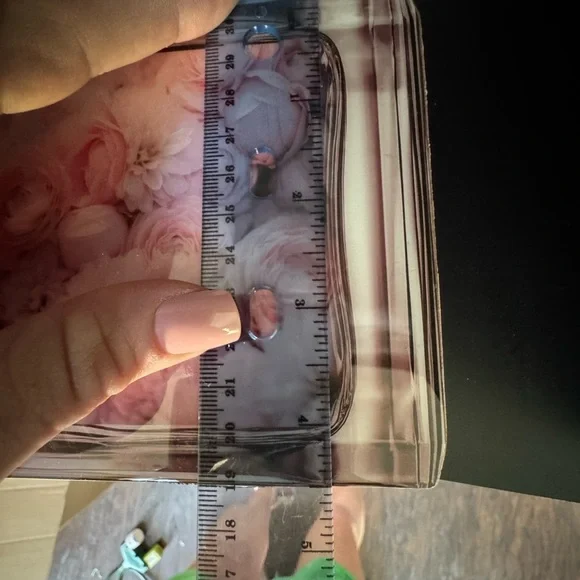 Floral Perfume Wall Decor Set of 3- Height 7in x4.5 - Picture 6 of 6